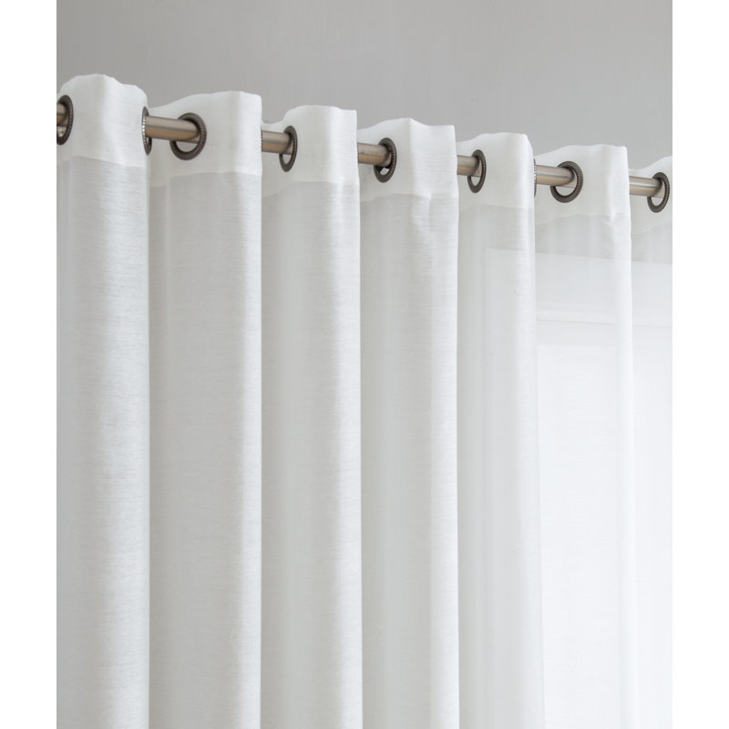 Zipcode Design Lenwood Patio Door Solid Sheer Grommet Single Curtain